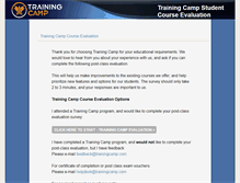 Tablet Screenshot of eval.trainingcamp.com
